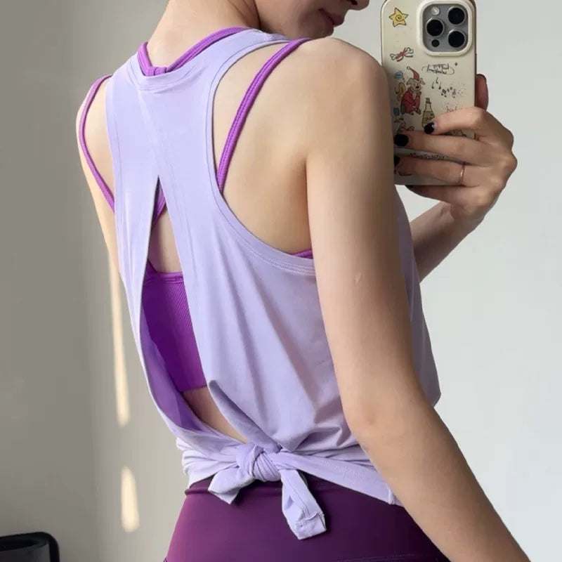 Yoyo idman jiletləri, qadın Pilates məşq paltarları, tez quruyan qaçış fitnes topları, yoqa paltarları, gözəl arxa bluzlar tövsiyə edir