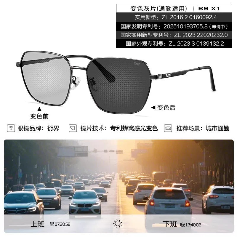 [Atalar Günü Hədiyyəsi] Yanjie Driving Mirror Kişi Gün eynəyi Sevgilinizin Atası üçün Gündüz və Gecə Günəş eynəyi kimi