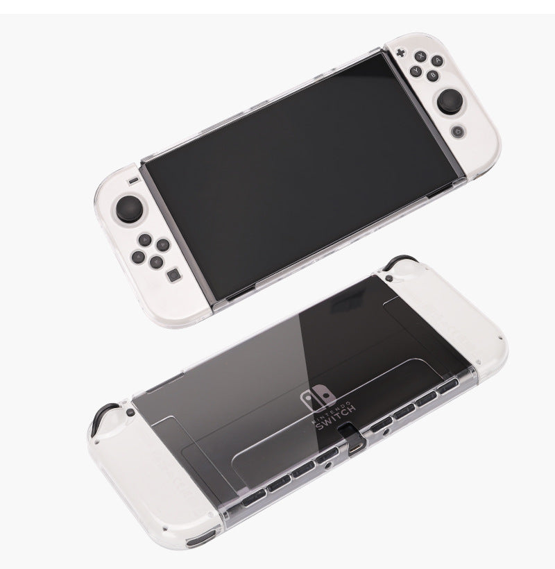 switch2 qoruyucu qutu oled yumşaq qabıq birləşdirilə bilən baza qoruyucu qutu lite hər şey daxil olan sərt qabıq NS kristal şəffaf qabıq