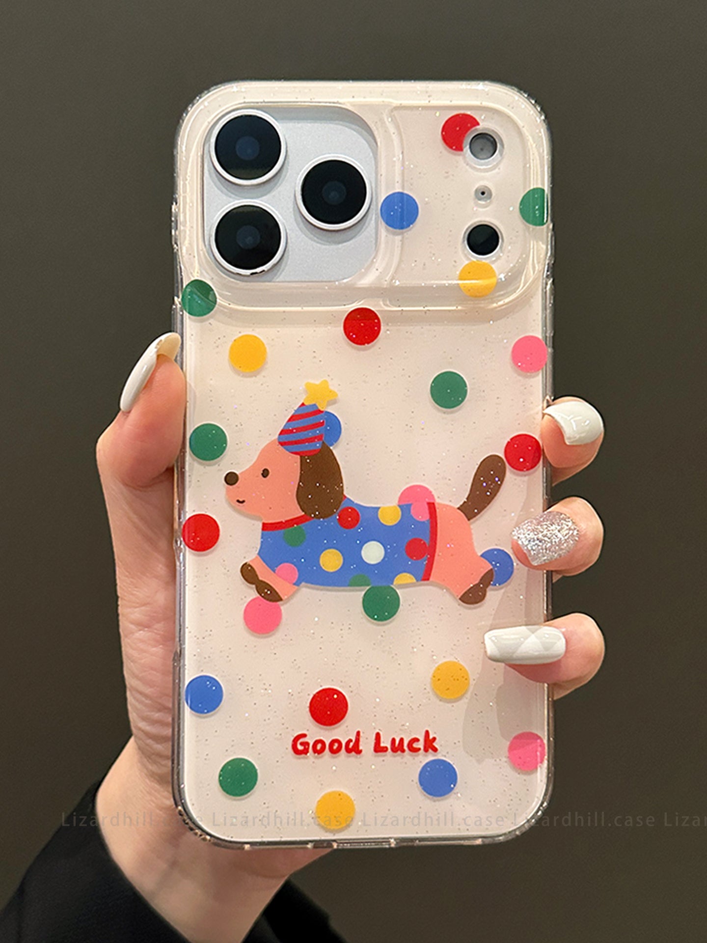 lizardhill sevimli dachshund Apple 17promax mobil telefon qutusu üçün uyğundur yeni iphone16pro kişilər və qadınlar 15pro çarpaz kəmər lanyard 14pro hər şey daxil anti-düşmə 13 niş
