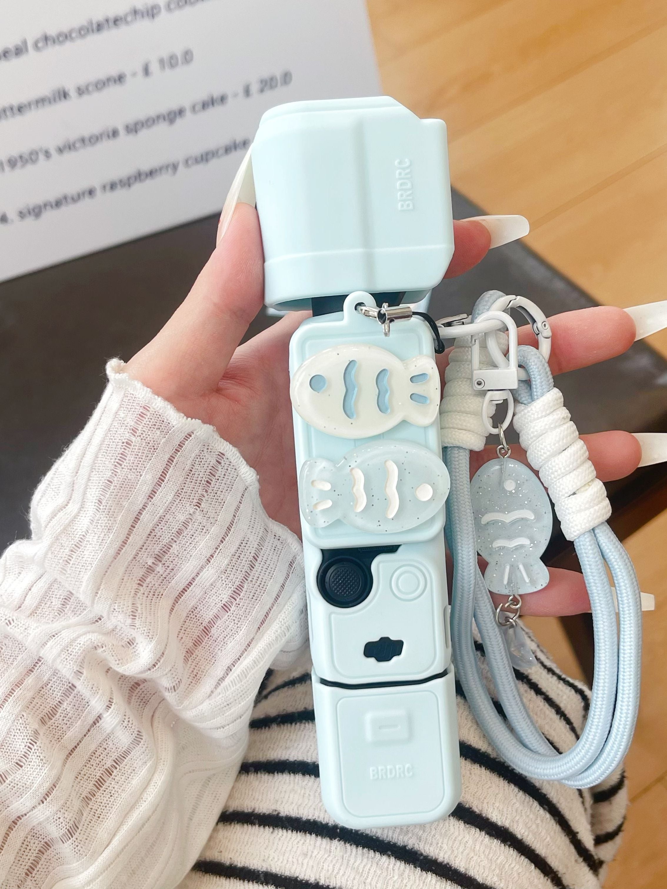 Sevimli kiçik balıq DJI qoruyucu qabıq cib 3 qoruyucu örtük silikon xarici örtük soyutma gimbal kamerası itməyə qarşı lanyard 4