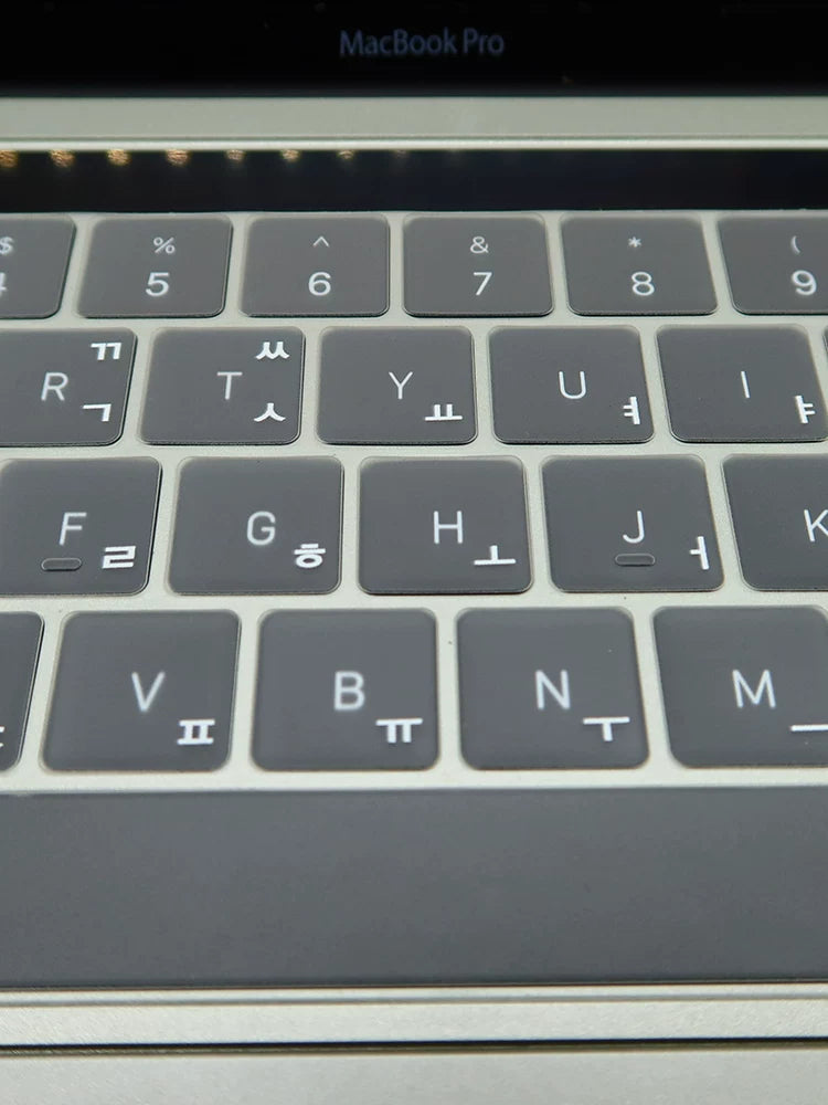 Mac üçün uyğundur Apple Macbook12/air13/pro/13.3/14/14/15/16 düymlük Koreya klaviatura filmi şəffaf