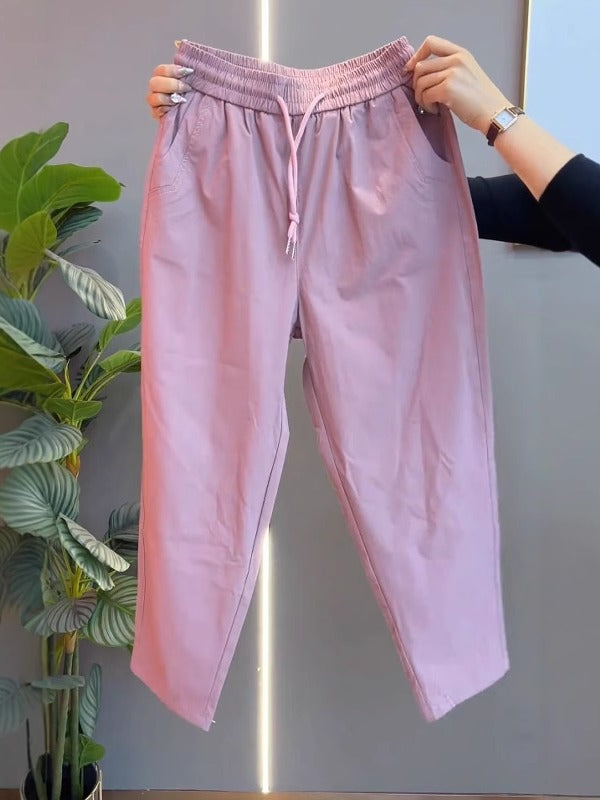 Böyük Ölçülü 2026 Yay Yeni Stil Armud Formalı Böyük Ölçülü Hərəm Kəsik Şalvarı - Arıqladıcı İdman Gündəlik Şalvar