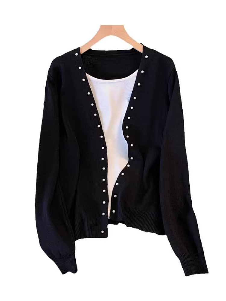 Böyük Ölçülü Qadın Geyimləri 2025 Payız Yeni Gəlişi: Super Arıqladıcı, Piy və Qarın nahiyəsini gizlədən, Qadınlar üçün Süni İki Parçalı Örgü Top