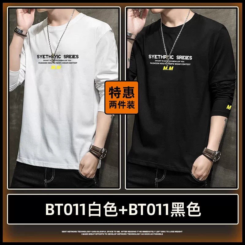 Kişilər üçün Jeanswest uzunqol köynək, 2025-ci ilin yaz və payız mövsümü, dəbli, boş və naxışlı gündəlik alt qat, nəfəs alan təmiz pambıq üst hissə.