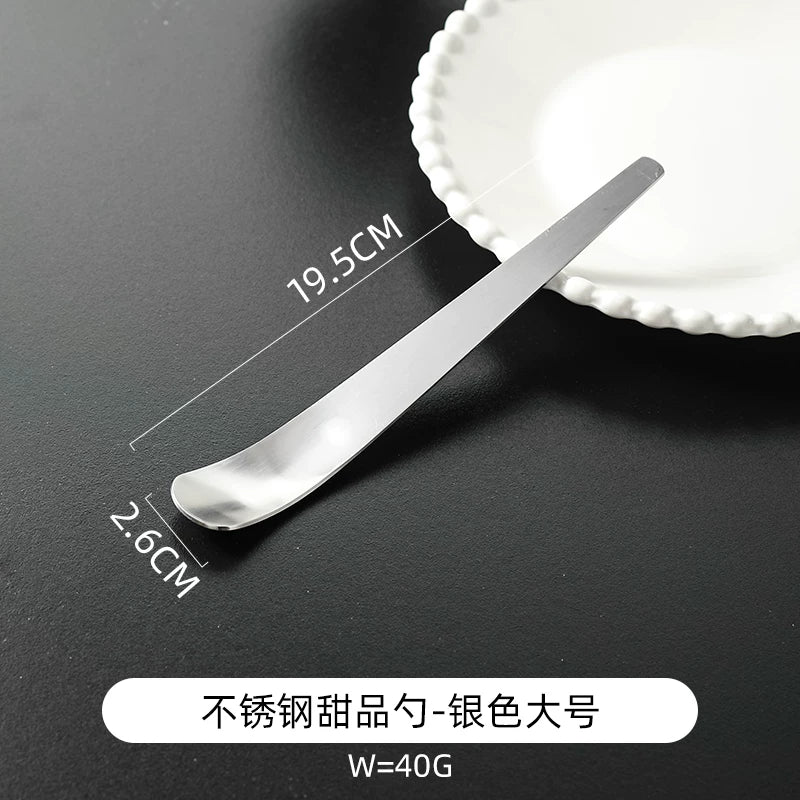 Kawashimaya qatıq qabı spatula paslanmayan poladdan qatıq qaşığı dondurma dondurma qaşığı tort yulaf ezmesi deserti qaşıq
