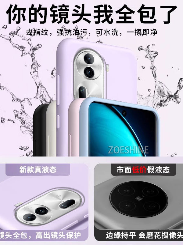 Opporeno11 mobil telefon qutusu üçün uyğundur maye silikon yeni opporeno11pro yüksək səviyyəli hər şey daxil olmaqla düşməyə qarşı Opporeno11pro yumşaq silikon sadə qoruyucu örtük kişilər və qadınlar üçün