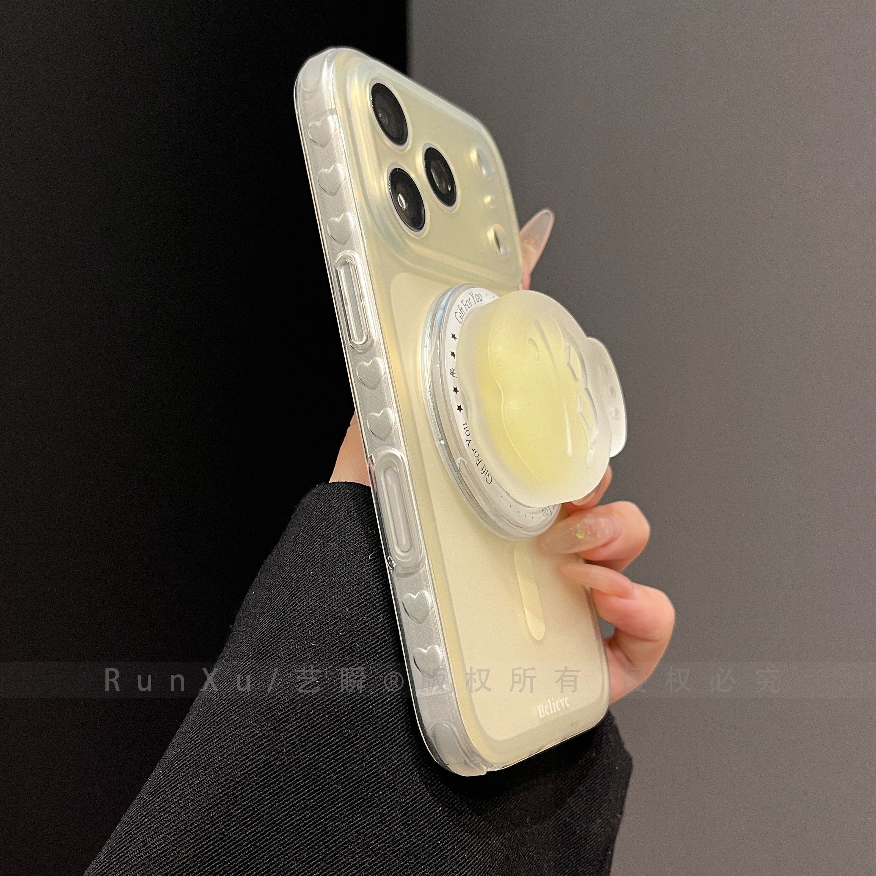 ins sadə tutqun dəri hiss edən şəffaf silikon iPhone17promax cib telefonu qutusu yeni 17pro apple 16promax hər şey daxil düşməyə qarşı 15 sendviç taiyaki 14 cüt ip yaraşıqlı