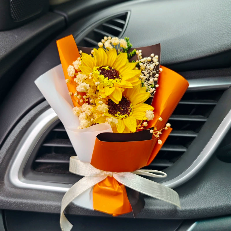 Avtomobil Mini Buket Hava Çıxışı Aromaterapiya Əbədi Sabun Gül Avtomobil Dekorativ Yaradıcı Təzə Ətir Klipi