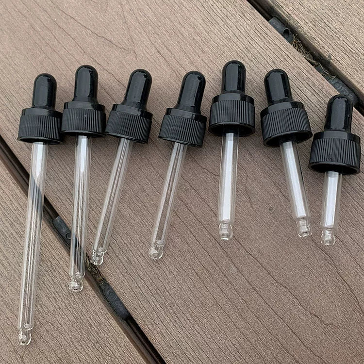 18 diş damcı üzük qara rezin baş damcısı efir yağı şüşəsi aksesuarları yb şüşəsi doTERRA şüşəsi üçün uyğun yivli üzük damcı qapağı