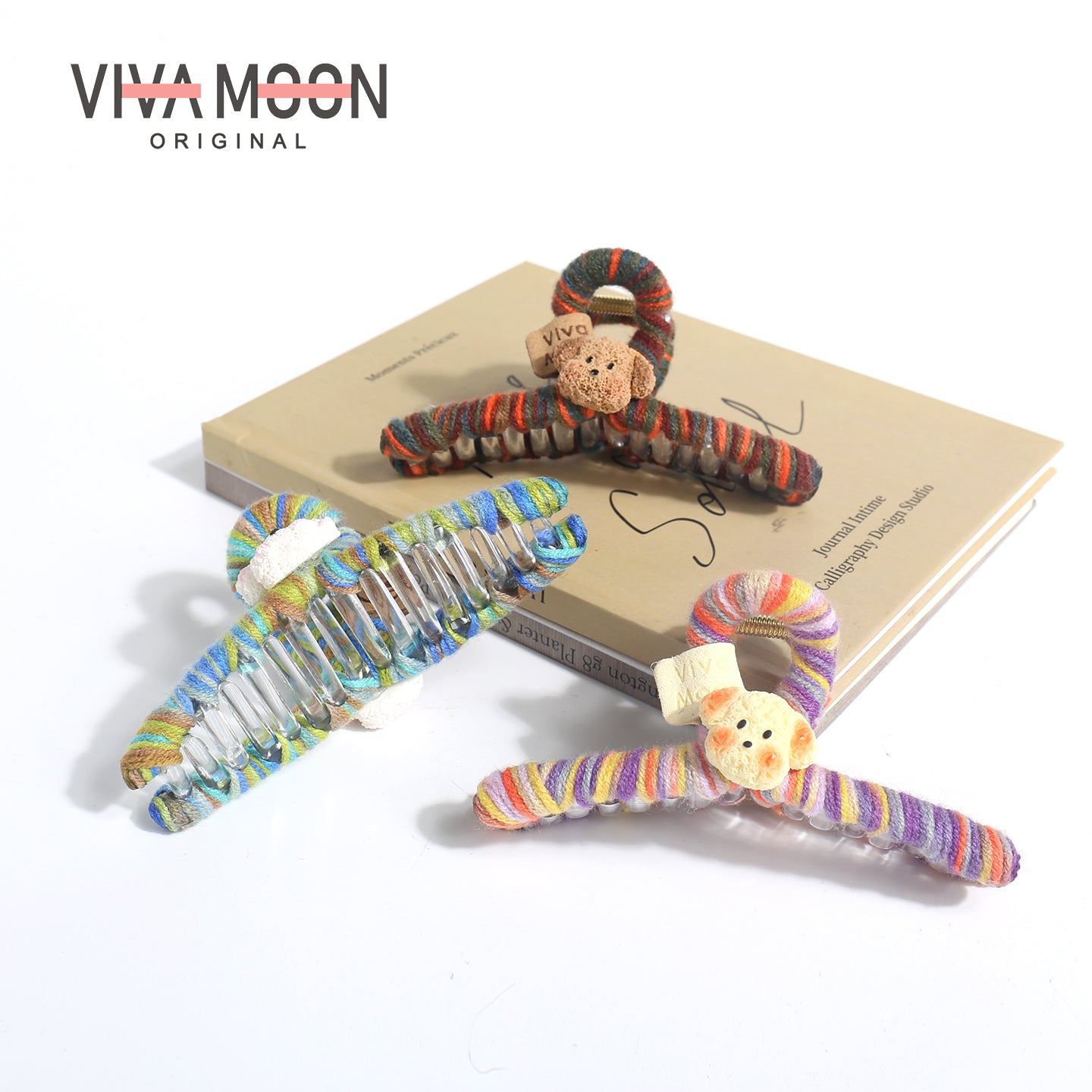 Koreya üslubunda şirin bala caynaq sancağı, sevimli və sadə iplik saç sancağı, böyük ölçülü, başın arxası üçün, yuxarı baxan saç sancağı, payız və qış saç aksesuarı.