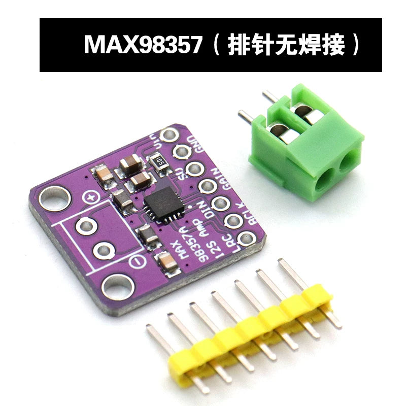 MAX98357 I2S audio gücləndirici modulu/filtrlənməmiş D sinif gücləndirici ESP32 Raspberry Pi-ni dəstəkləyir