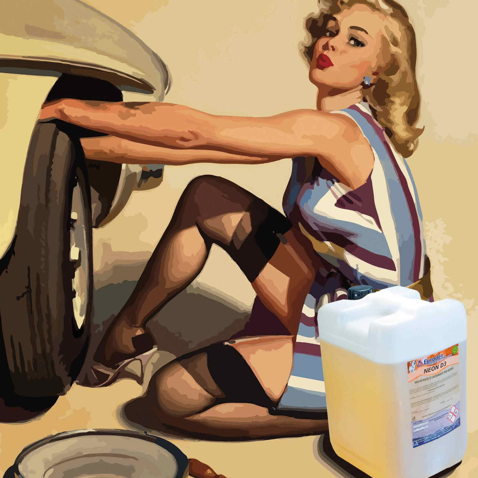 Eurodet Series Qızıl Suyu Ön Losyon Hub Təmizləyici Agent Su Sürücüsü Cila Təkər Mumu Əla və Təmizlənməsi Asandır