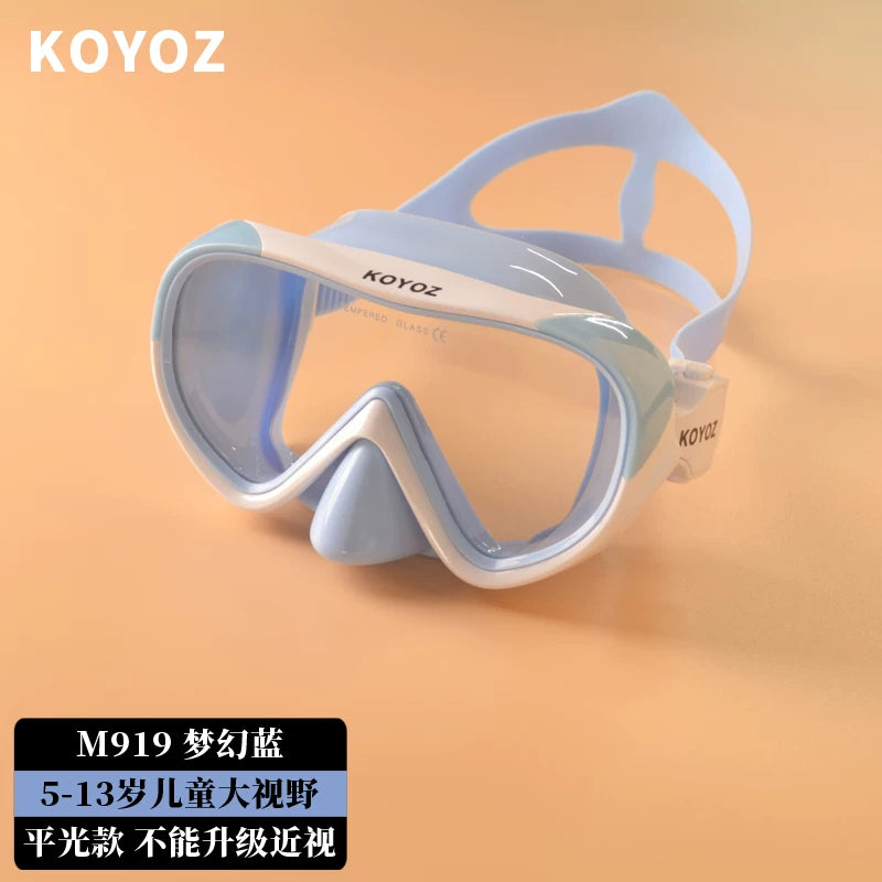Dalğıc eynəkləri duman əleyhinə snorkeling ağciyər maskası örtüyü miyopiya dərin dalğıc burnunun qorunması inteqrasiya olunmuş böyük çərçivəli üzgüçülük eynəkləri avadanlığı