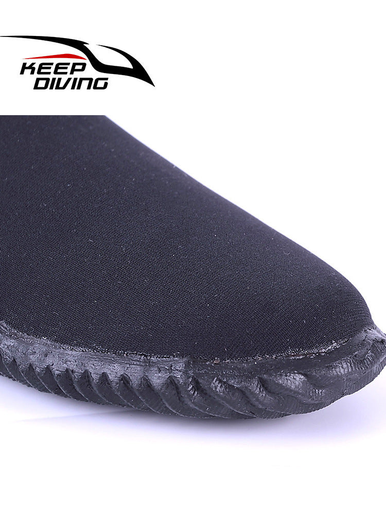 4MM neopren dekolteli dalğıc çəkmələri, yelkən ayaqqabıları, çay çimərliyində balıq ovu, motorlu qayıq, sörfinq, külək sörfinqi kanoesi
