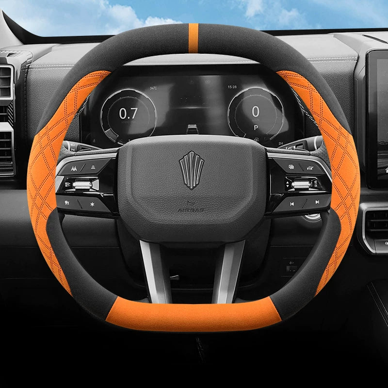 Chaser All-Round Edition və Mountain Edition üçün Jiangling Avenue ultra nazik xüsusi zamşa sükan örtüyü, tərləməyə davamlı, qış.