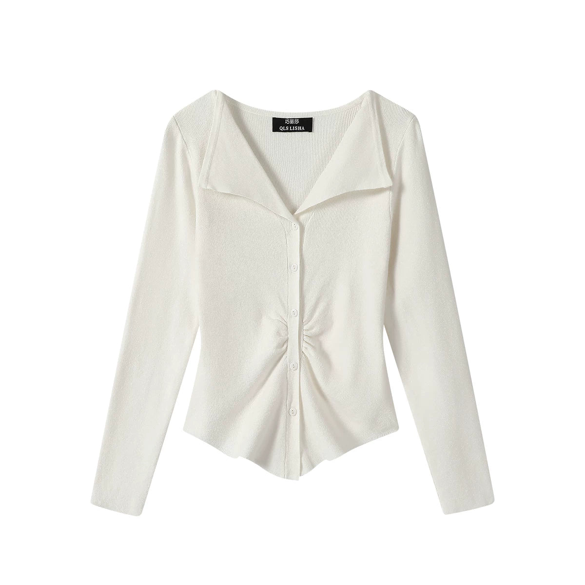 Cholisa-nın erkən yaz geyimi: Koreya üslubunda dizayn, unikal və çoxfunksiyalı toxunmuş hırka, qadınlar üçün yüksək səviyyəli bir rəngli köynək.