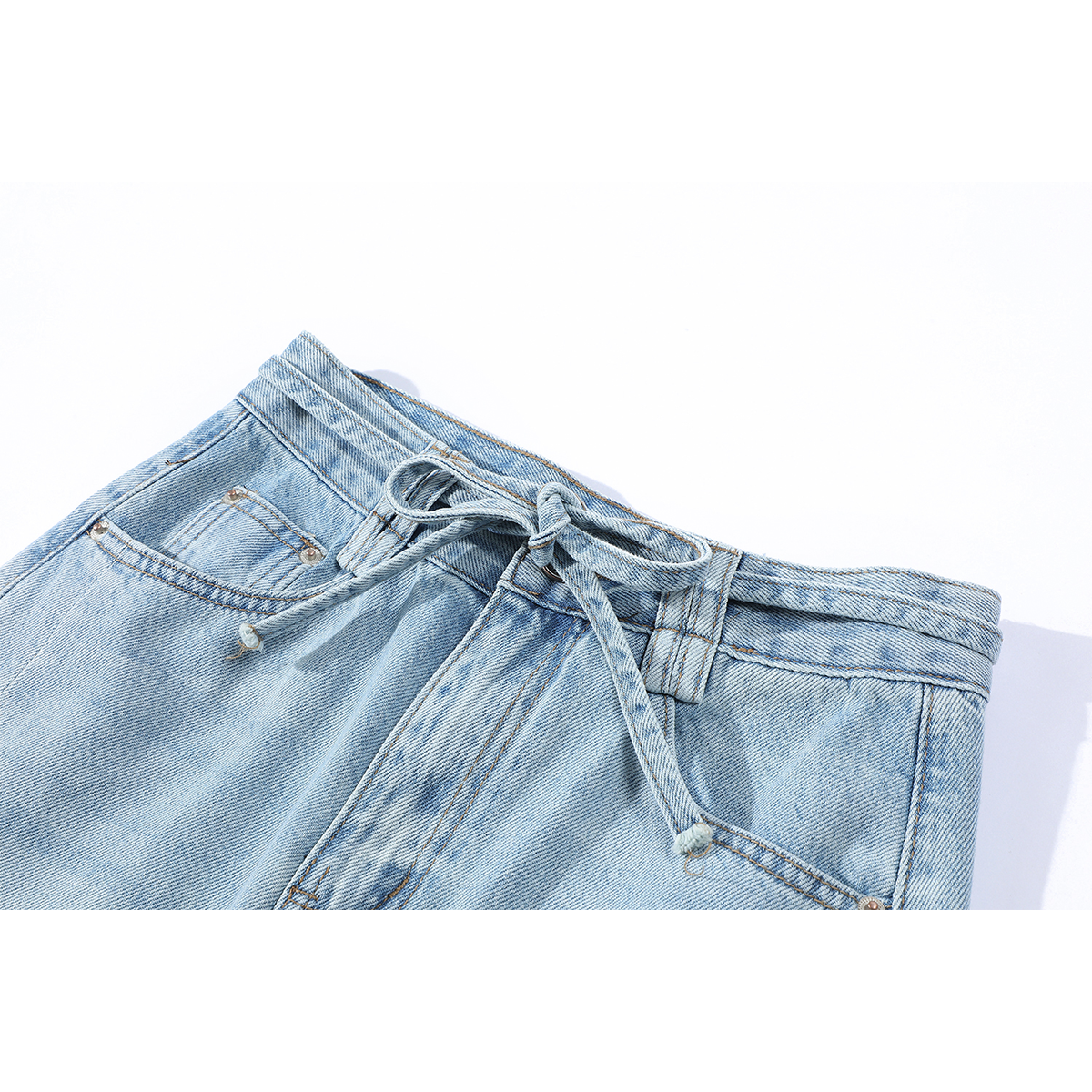 Cholisa-nın super şirin və özünəməxsus denim midi ətəyi, qadınlar üçün yeni yay stili, yüksək belli, arıqladan və zərifdir.