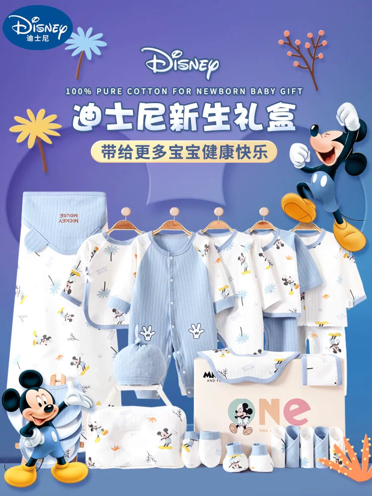 Disney Yenidoğulmuş Körpə Geyimləri Hədiyyə Dəsti - Yenidoğulmuşlar, Bir Aylıq Bayram və Yüksək Səviyyəli Hədiyyə üçün İdealdır