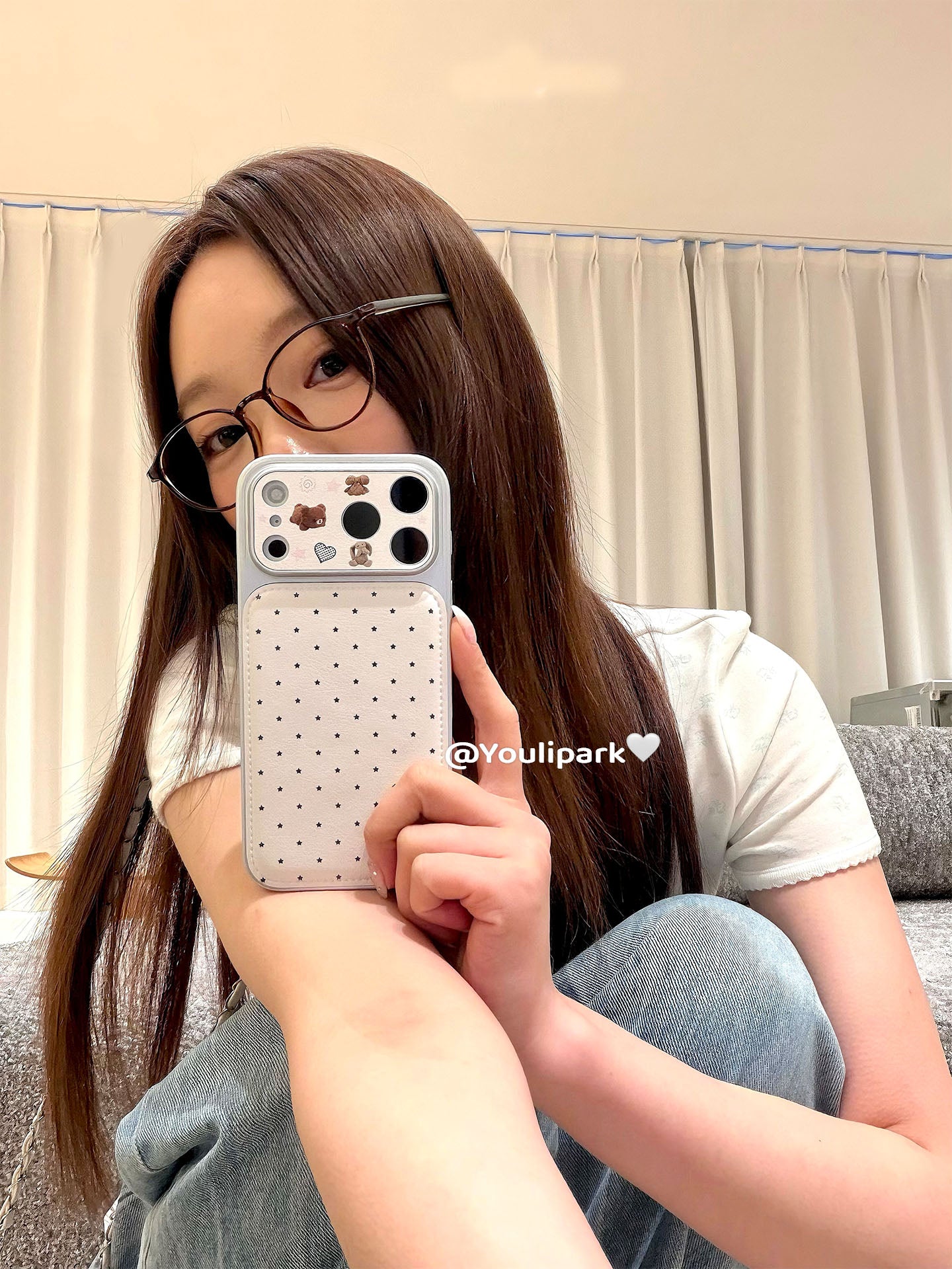 Yuri Park ins Koreya südü sevimli tam ekranlı ulduz ayı 17 17pro Apple 17ProMax cib telefonu qabı iPhone16 hər şey daxil 14 yeni 16Promax qadınlar üçün qoruyucu örtük
