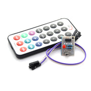 3 hissəli dəst, mikrokontroller infraqırmızı uzaqdan idarəetmə modulu + qəbuledici HX1838 + NEC kodlu infraqırmızı pult