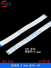 FFC/FPC çevik kabel 0,5 mm düz kabel tərs/eyni istiqamət 5 sm-50 sm 4p6p8p12p40p-80p