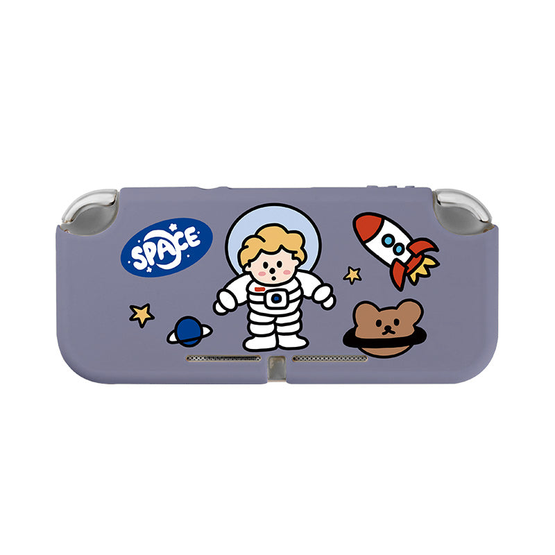 [Mobil telefon qutusu deyil] Astronavt Hula Hoop switchlite qoruyucu qutu buzlu yarım paket yumşaq qutu
