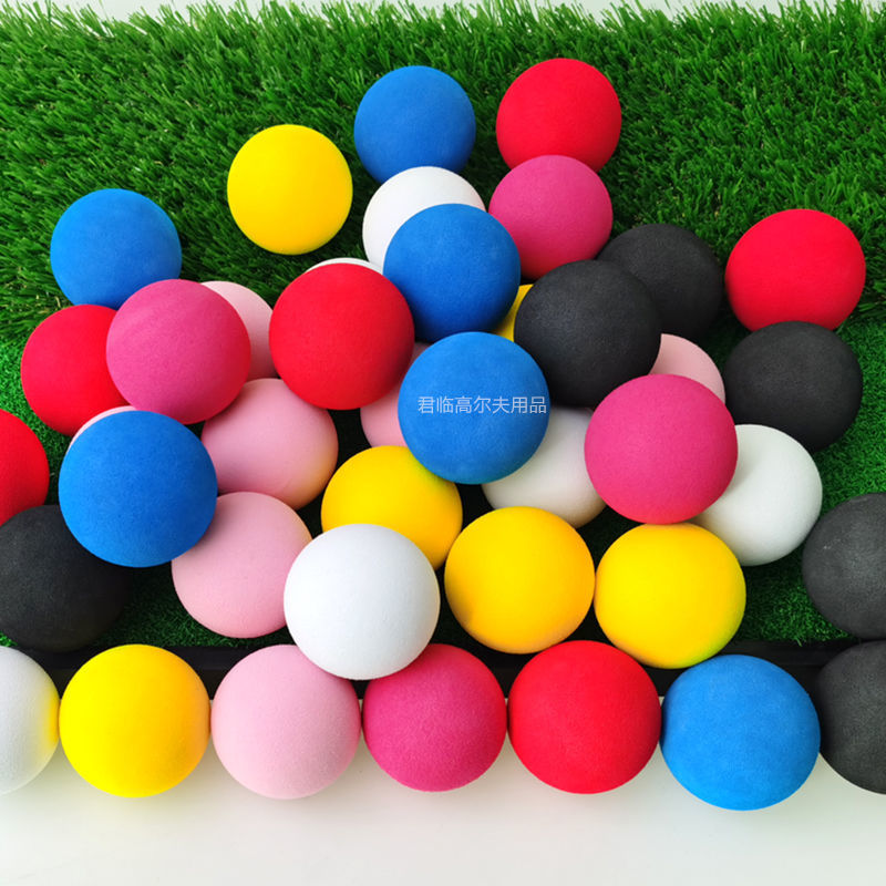 50 mm golf EVA topu qapalı təcrübə topu süngər topu əyləncə oyuncaq top köpük topu EVA tək rəngli top N rəngli
