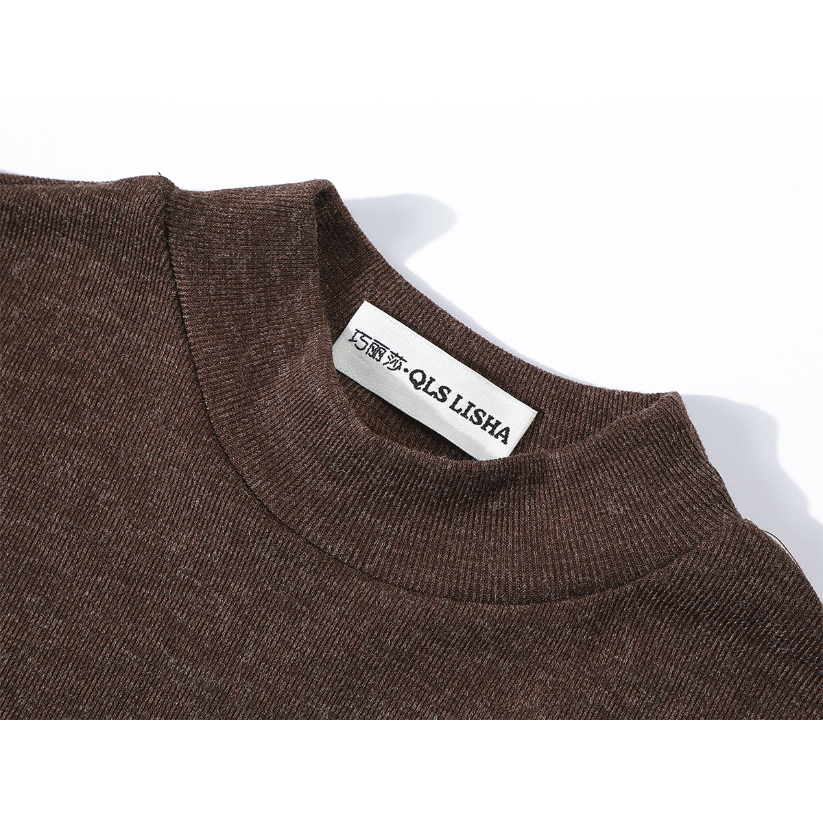 Chorissa iki hissəli yamaqlı incə formalı yaz, payız və qış bazalı trikotaj don qadın üçün retro zərif stilli uzun ətək