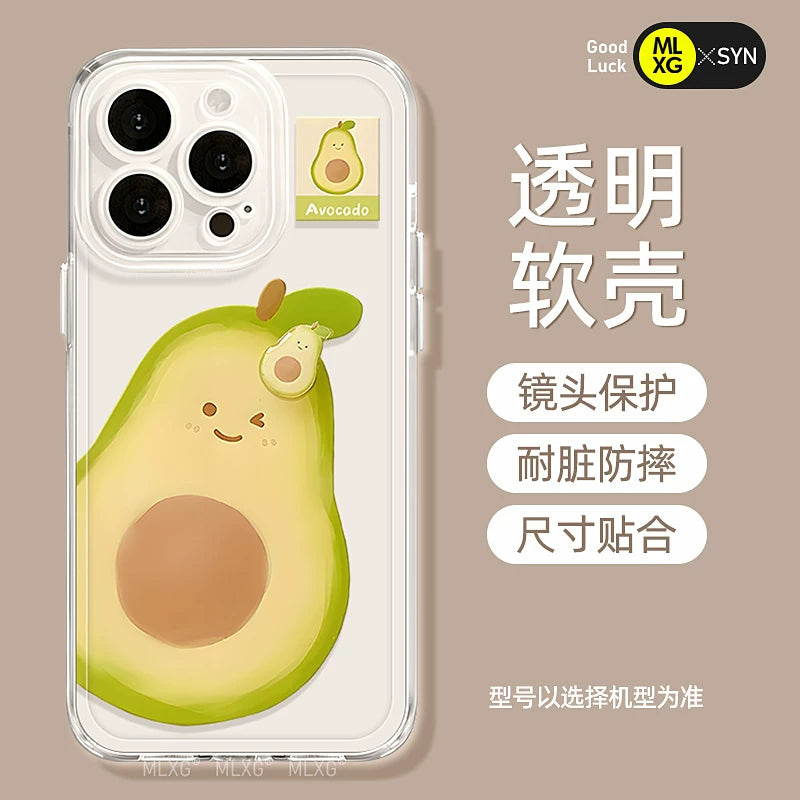 Apple 16 mobil telefon qutusu, yeni iphone17pro transparent 15 guava 14 yay hissi 16promax cizgi filmi hava meyvəsi 13 qadın modeli 11 hər şey daxil 12 payız əleyhinə 8plus lentli x yumşaq üçün uyğundur