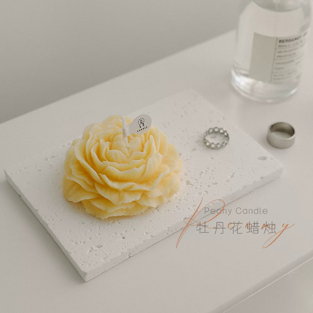 Peony Flower Scented Candles Home Decoration Wedding