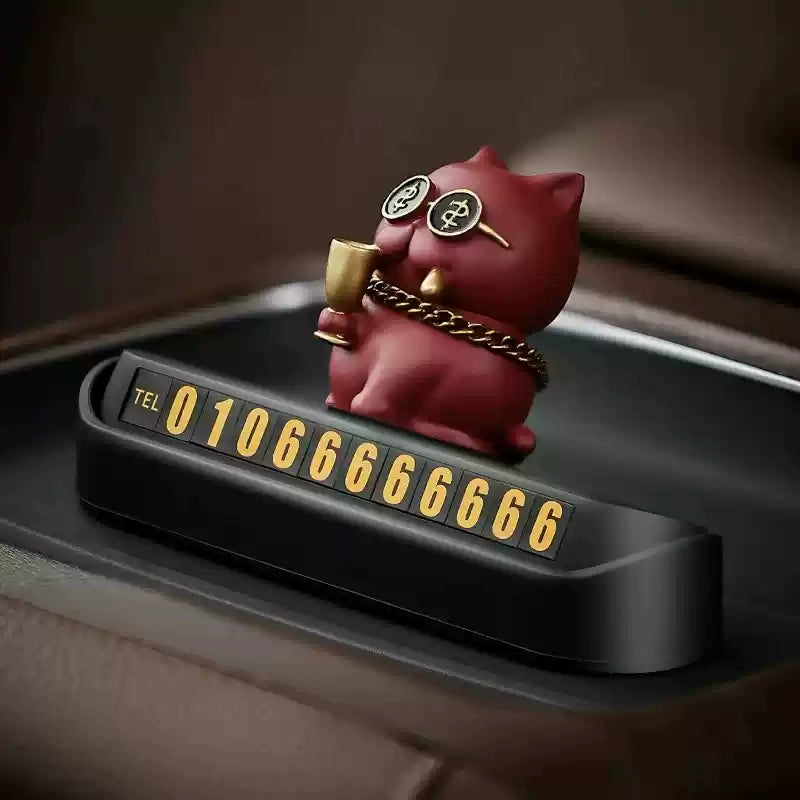 Elf Avtomobil Müvəqqəti Dayanacaq İşarəsi Avtomobil Avtomobil Hərəkət edən Telefon Nömrəsi İşarəsi Sevimli İnteryer Qızlar üçün Dekorasiya Təchizatları