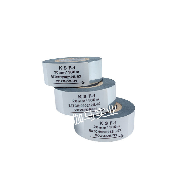 KSF gümüş kəmər HP241 kodlaşdırma maşını gümüş kəmər 20 25 30mm * 100M rəngli tarix lenti isti ştamplama platin
