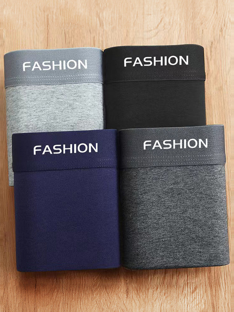 4 ədəd kişi boksçu şortları, modal təmiz pambıqdan hazırlanmış, antibakterial, nəfəs alan, dörd künclü, dəbli.