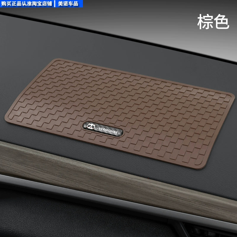 Avtomobil sürüşməyən döşəyi Yüksək temperatura davamlı Avto Avtomobil Dekorasiya Mərkəzi Konsolu Alət paneli Mobil Telefon Sabit Saxlama Məkanı Rezin Mat