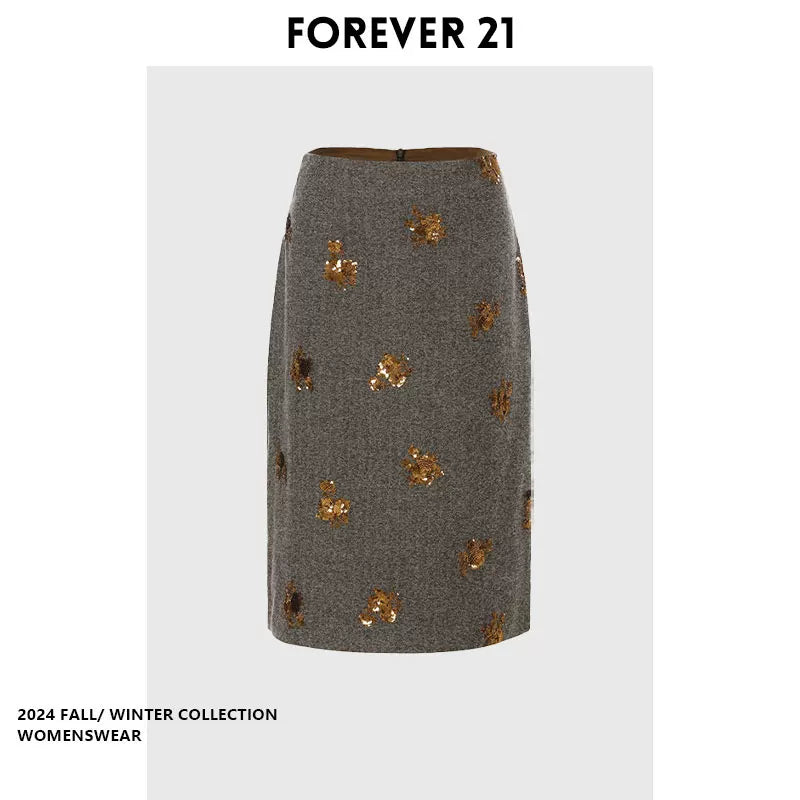[Stokda] Forever 21 Super Şirin Payız Modelli Bodycon Ətək, Yeni Payız Modeli, Arıqladıcı və Çoxfunksiyalı