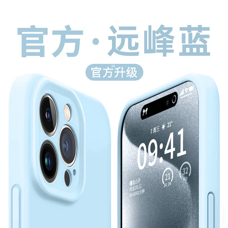 [İdxal olunmuş Maye Silikon] Sarılıq yaratmır, Apple iPhone 15 Pro Max, 16 yeni model, iPhone 14 Pro tam örtük, 17 düşməyə davamlı, 13 qoruyucu korpus, 11 kişi, 12 qadın üstəgəl yumşaq 17 Air üçün uyğundur.