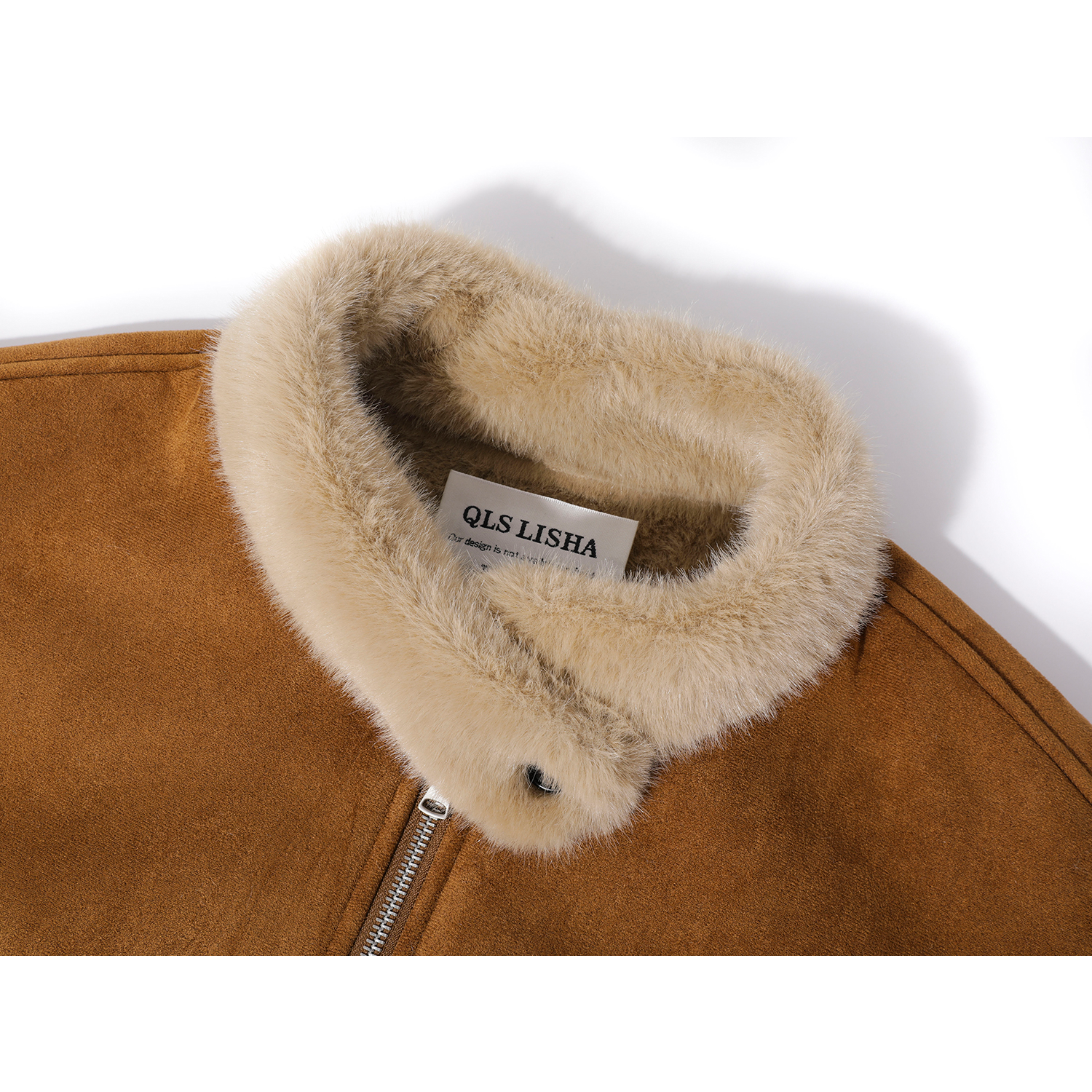 Cholisa Qadın Qırxma Paltosu, 2026-cı ilin Qış Yeni Modeli, Super Gözəl Retro Zamşa Quzu Yunlu Top