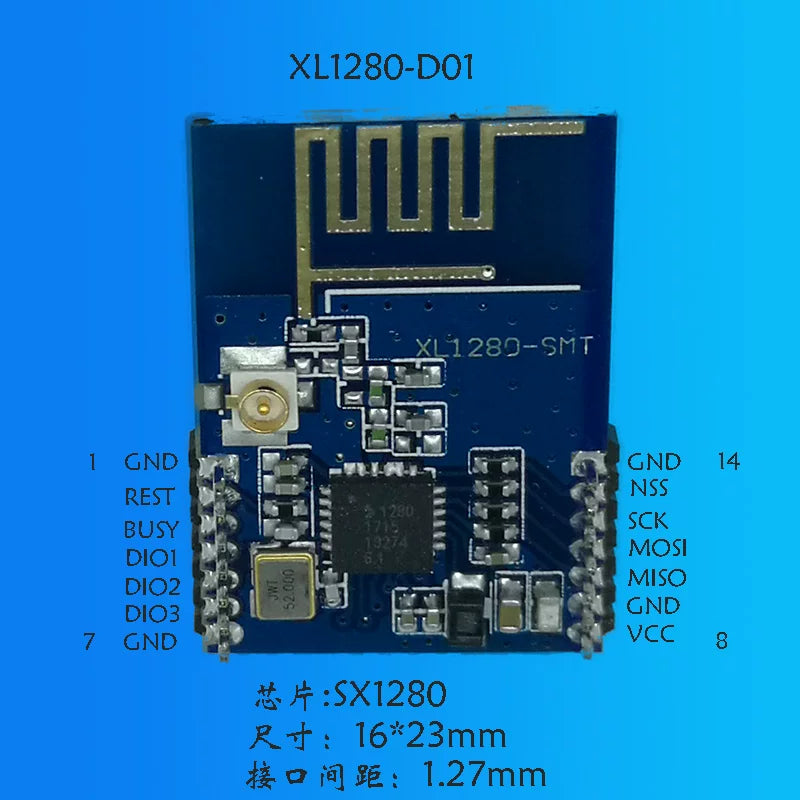 SX1280 modulu SX1281 uçuşa nəzarət modeli təyyarə uzaqdan idarəetmə modulu simsiz dəyişən dron yerləşdirmə LoRa yayılmış spektri