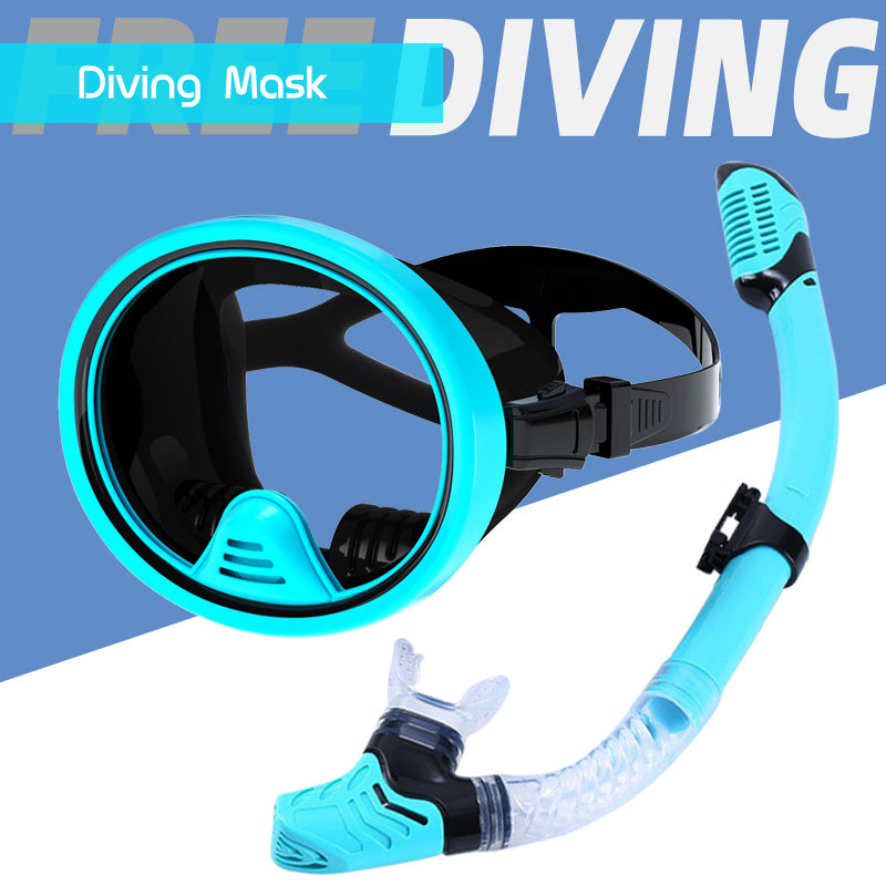 Böyüklər üçün geniş görünüş sahəsi snorkeling gözlükləri tam quru şnorkel üzgüçülük suya davamlı maska balıqçılar gözlükləri drenaj klapan çıxış klapan