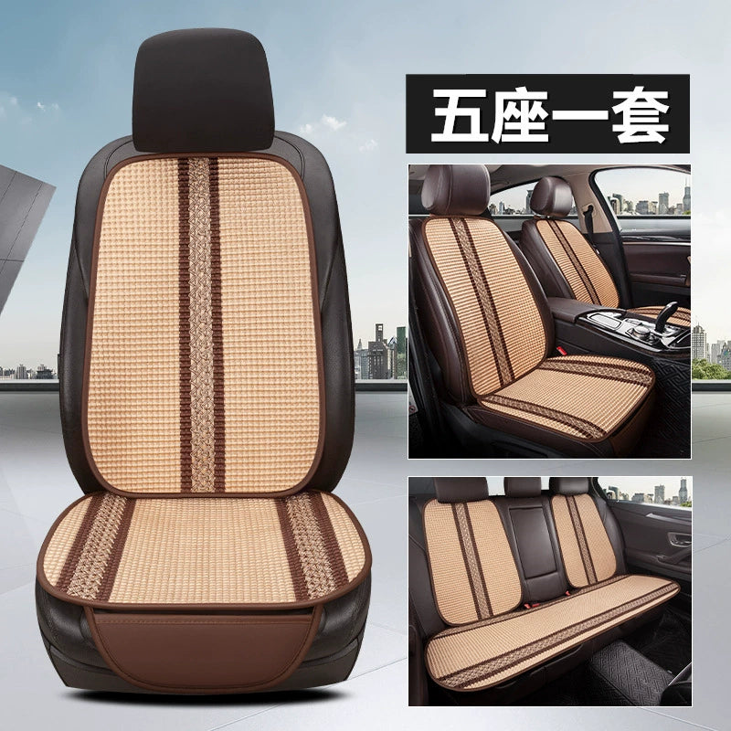 Avtomobil Oturacaq Yastığı Tək Parça Əsas Sürücü Oturacağı Tək Sürücü Otağı Tək Oturacaq Örtüsü Buz İpək Kətan Bütün İl Boyu Neytral Kreslo Yastığı