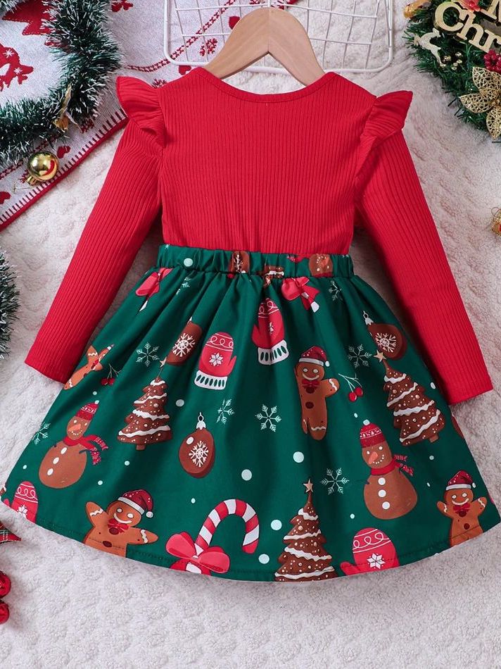 Yeni Uşaq Milad Donu Qızlar Geyimləri Payız Qış Şirin Kaliforniya