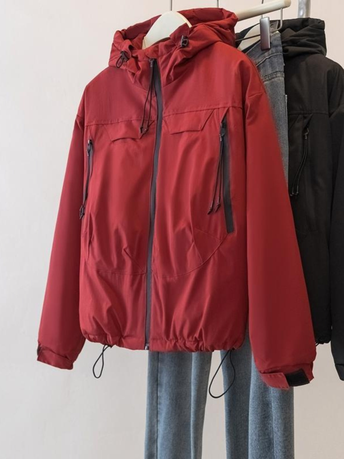 2026 Yaz Yeni Stil Plus Ölçülü Boş Gündəlik Qəşəng Windbreaker Qadın Topu