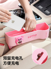 Spaces between seats, essential car accessories, Disney car storage box for passenger seat.