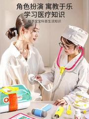 Balaca Həkim Oyuncaq Çamadan Dəsti, Rol Oyunu, Stetoskop Oyuncağı, Təhsil, 3-6 Yaşlı Oğlan və Qızlar üçün Ad Günü Hədiyyəsi