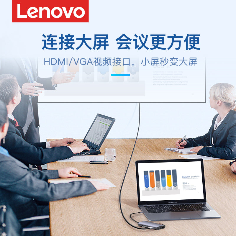 Lenovo genişləndirmə dock typec genişləndirilməsi USB hub HDMI proyeksiya ekran adapteri çoxfunksiyalı şəbəkə kabeli interfeysi çeviricisi Huawei noutbukları iPad planşet telefon mərkəzi üçün uyğundur