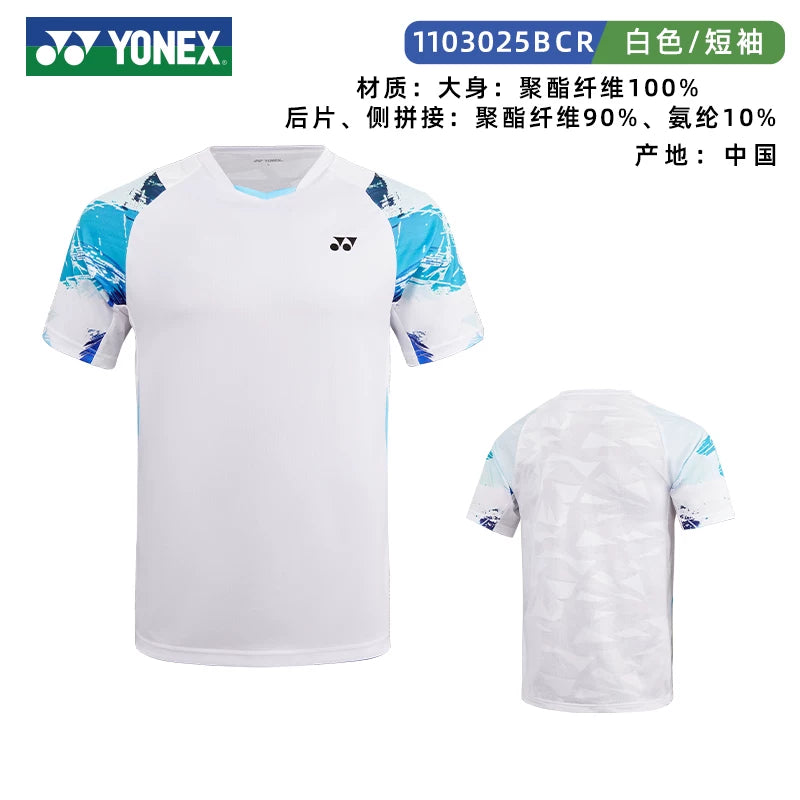 Kişilər və qadınlar üçün məşhur YONEX Yonex badminton formaları YY yarışma məşq idman təri uducu qısaqol köynək şortları