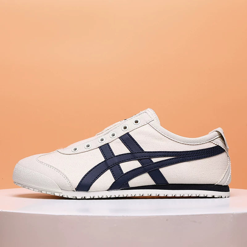 Klassik Kuijia Mexi 66 Tiger Zolaqlı Yapon Stilində Kişilər və Qadınlar üçün Sürüşkən Dəri Ayaqqabılar, Agande Təlim Ayaqqabıları