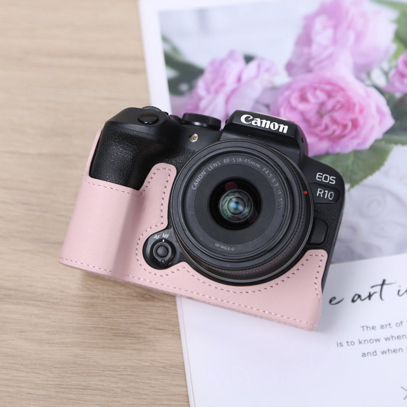 Canon R10 qoruyucu qutu R50R8R7RPR6 ikinci nəsil üçüncü nəsil R52 kamera çantası aksesuarları orijinal dəri çanta R100R50V