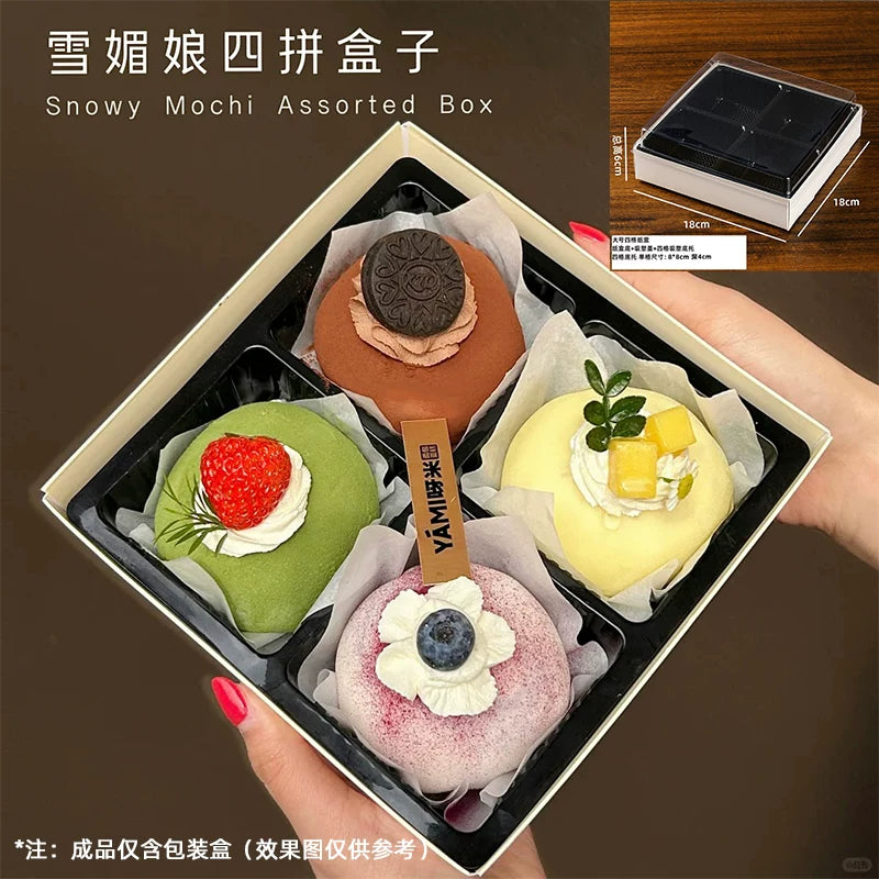 Snow Mei Niang kağız qabı birdəfəlik keks yağı keçirməyən yaşıl qrup kiçik stəkan muffin fincanı çörəkçilik qəlibi alt nimçəsi kağız yastığı